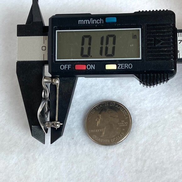 Sterling Silver 925 EHN Modernist Abstract Figural Apple Heart Brooch Pin - Picture 15 of 16